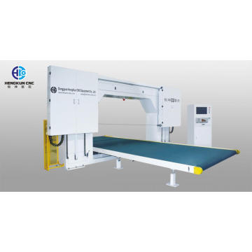 Máquina de corte de espuma de hoja horizontal giratoria CNC